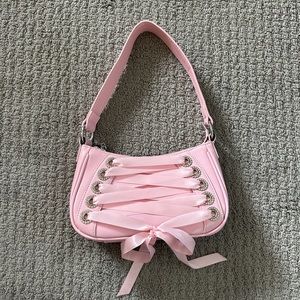 Sugar Thrillz ballerina lace up purse